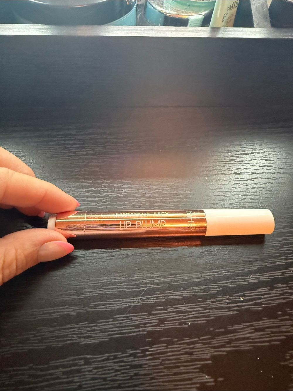 Lip Plump Gloss Stick in Rose Gold by